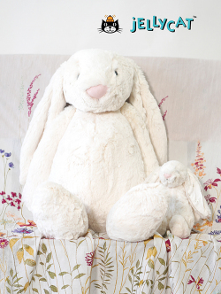 【Huge　ヒュージサイズ/　51㎝ 】 Bashful Cream Bunny Hugeサイズ 51cm クリーム　 うさぎ バニー ぬいぐるみ BAH2BCNN