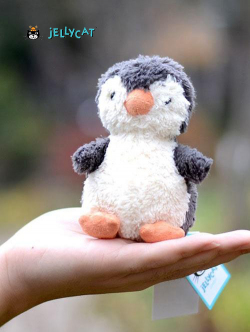【11cm/ Sサイズ】Jellycat Peanut Penguin Small　ジェリーキャット　ペンギンの縫いぐるみ　PNS3PN　小さなペンギン　ぬいぐるみ